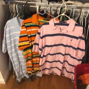 3 short sleeve XXL polo shirt set